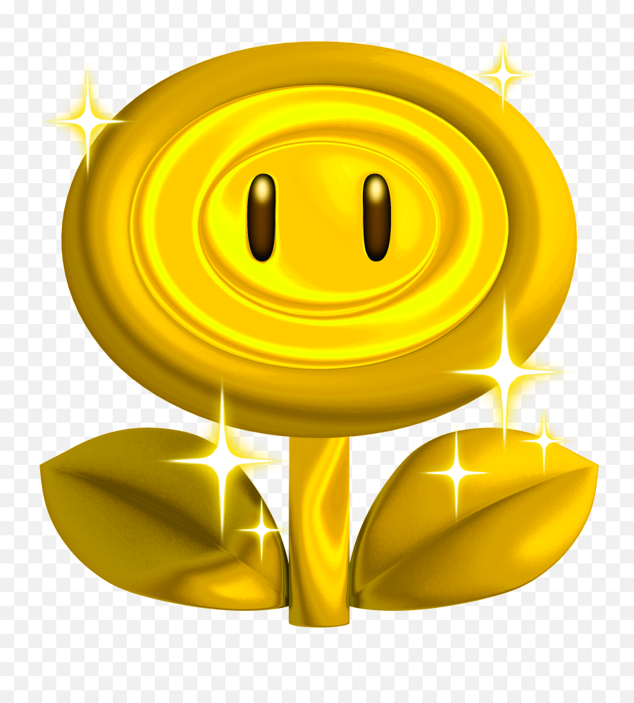 Download Image Gold Flower Nsmb2png Fantendo The Video Game Emoji,Bros Emoticon