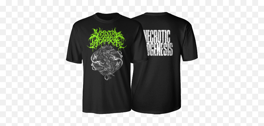 Visceral Disgorge U2013 Necrotic Biogenesis T - Shirt U2013 Kusuma Emoji,Visceral &/or Emotions