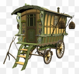 Gypsy Caravan Sticker - Gypsy Wagon Png Emoji,Gypsy Emoji