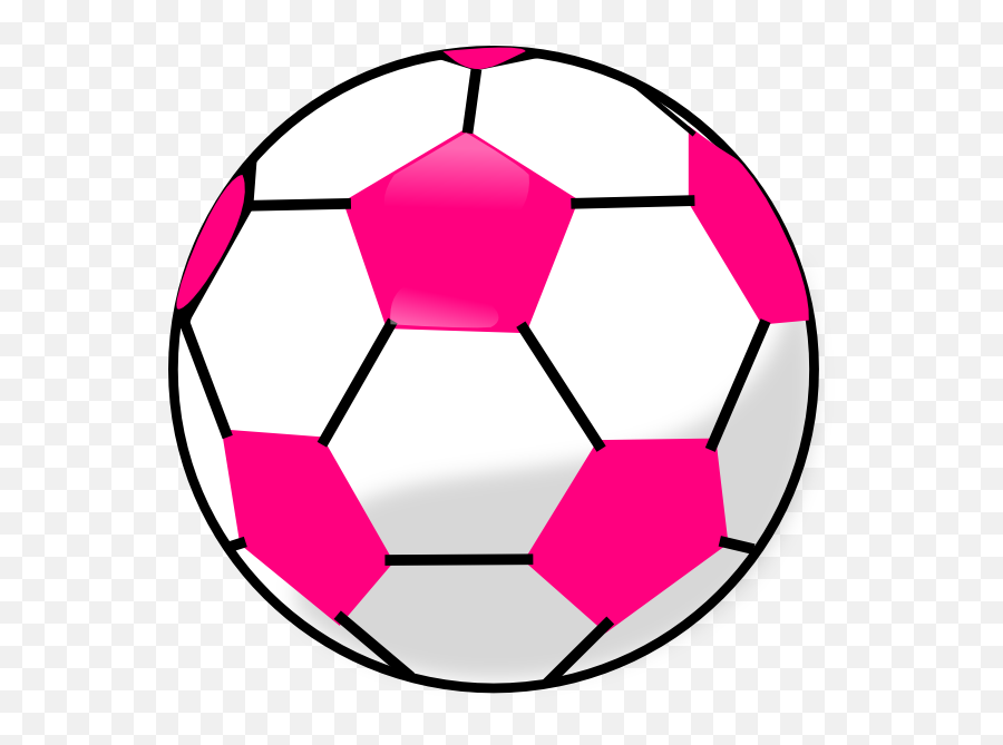 Pink Soccer Ball Clip Art - Clip Art Library Emoji,Soccer Ball Emojis