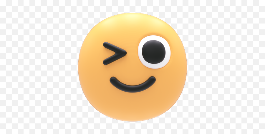 Wink Emoticon Emoji Icon - Download In Colored Outline Style,Wink Emoji