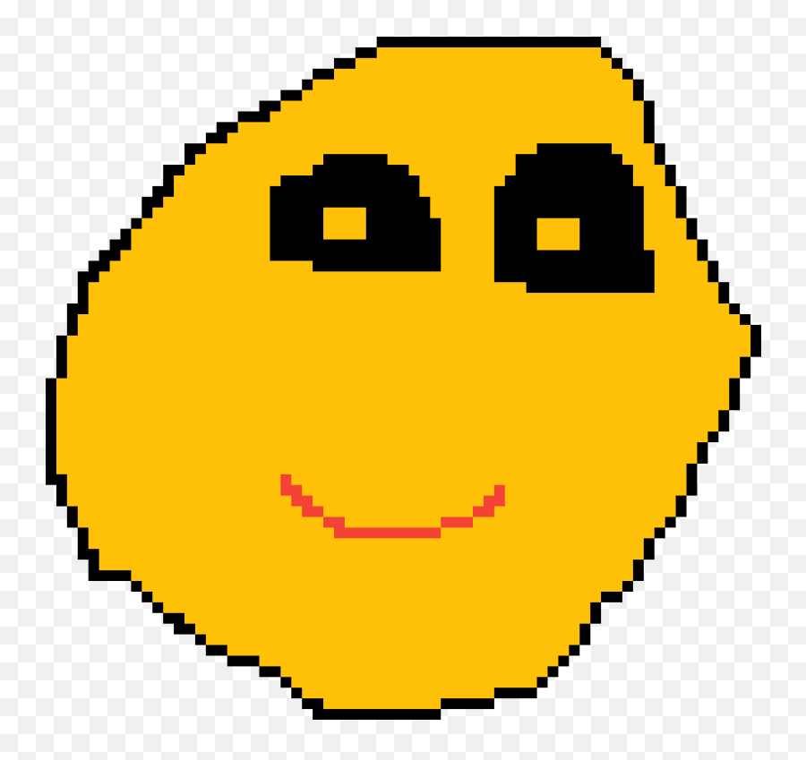Download Hd Creepy Face - Pixelated Circle Transparent Png Emoji,Smug Emoji
