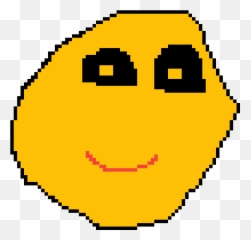 Download Hd Creepy Face - Pixelated Circle Transparent Png Emoji,Smug Emoji