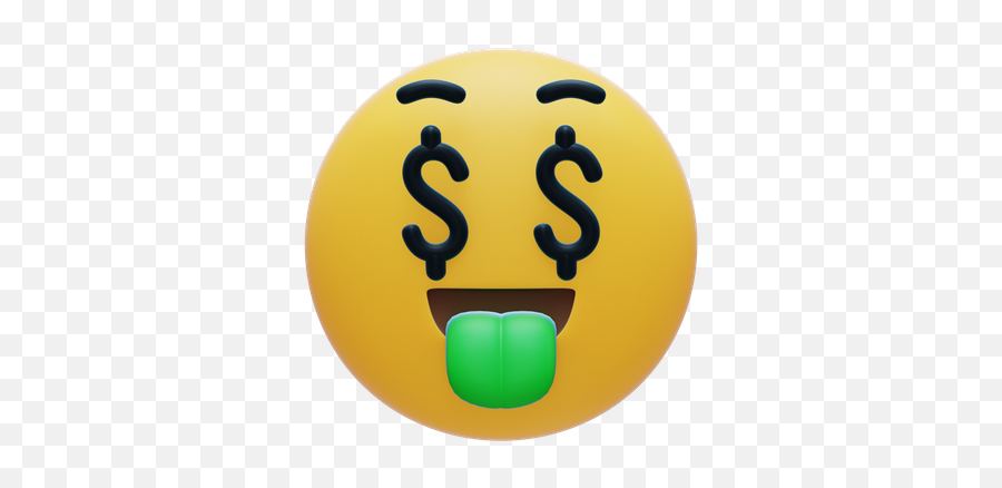 Premium Money Eyes Emoji 3d Illustration Download In Png,Eye Mouth Eye Emoji