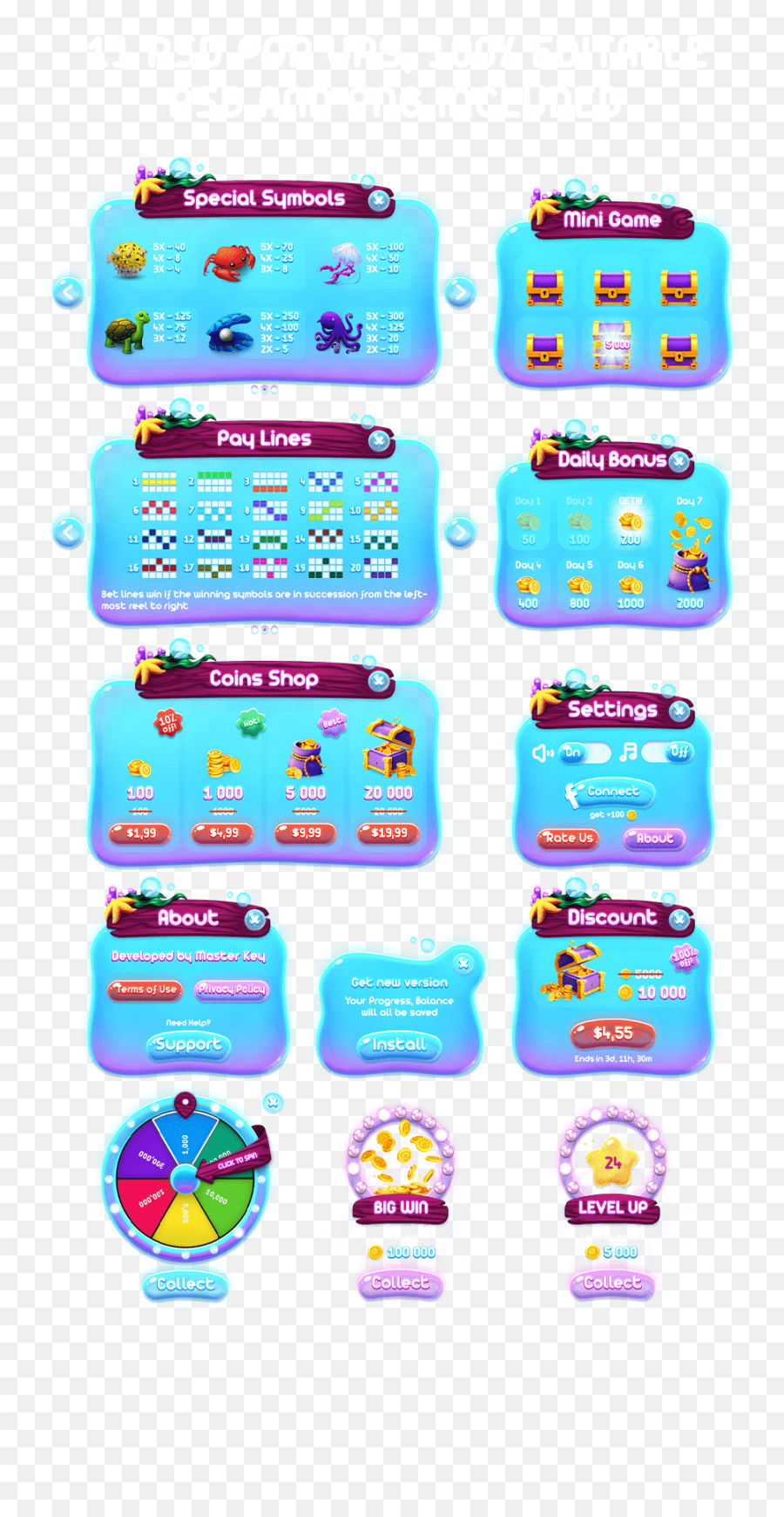 Aqua Slot Game Full Pack On Behance Emoji,Complete Emoji List