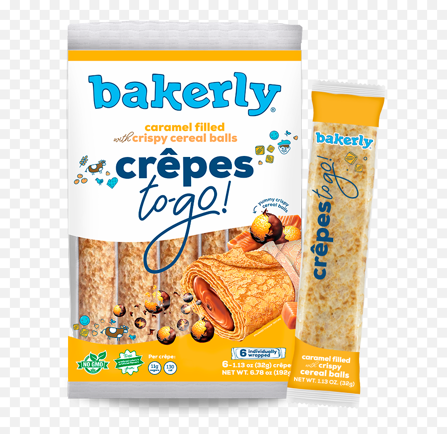 Crunchy Caramel Crêpes To - Go Emoji,Kow Emoji