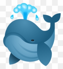 Téléchargement Gratuit En Png Et Vecteurs - Bottlenose Dolphin Emoji,Spouting Whale Emoji