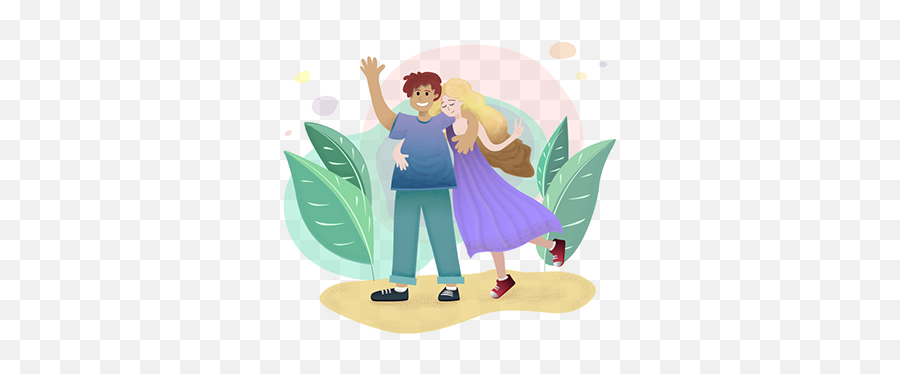 Boy Girl Projects Photos Videos Logos Illustrations And - Fictional Character Emoji,Boy And Girl Holding Hands Emoji