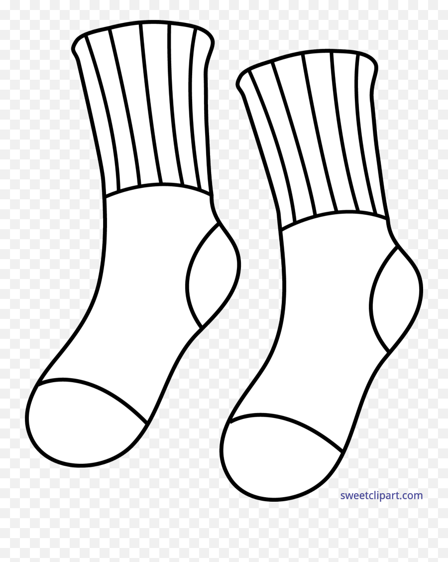 Clipart Socks Mitch Clipart Socks - Sock Clipart Free Black And White Emoji,Emoji Soccer Socks
