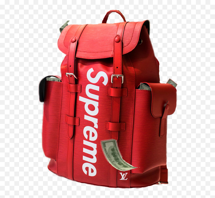 Library Of Backpack With Money Picture Free Download Png - Supreme Burner Phone Emoji,Emoji Wheeled Backpack