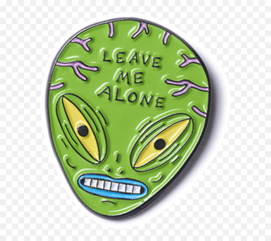 Leave Me Alone Enamel Pin Lolcodybond Emoji,Respect Emoticon Text