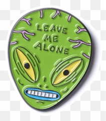 Leave Me Alone Enamel Pin Lolcodybond Emoji,Respect Emoticon Text