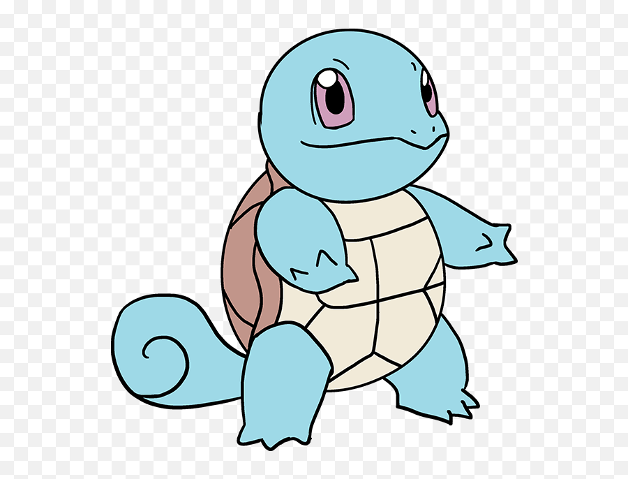How To Draw Squirtle Pokémon - Squirtle Drawing Emoji,Squirtle Emotion