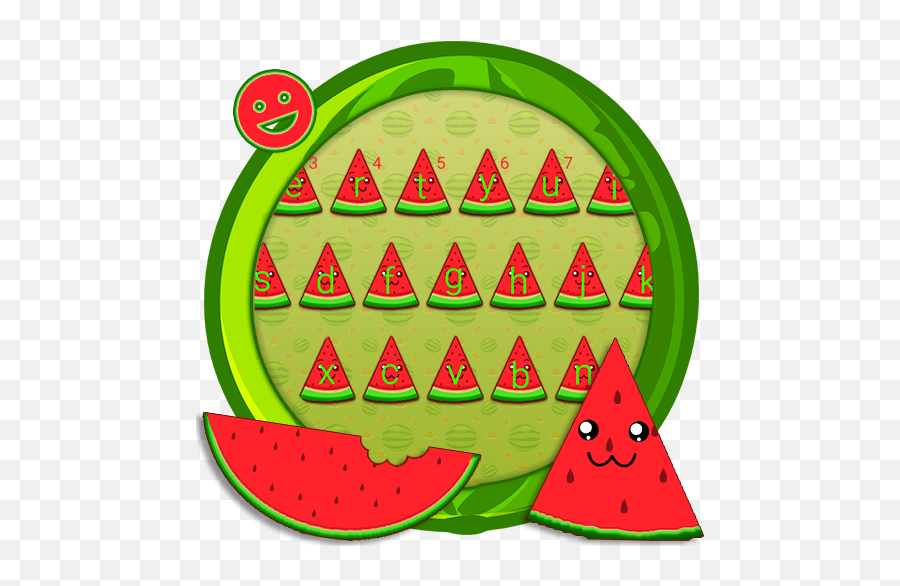 Juicy Splash Watermelon Keyboard Theme - Girly Emoji,Splash Emoji