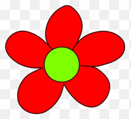 Clipart Red Flower Png - Red Clip Art Flower Emoji,Groovy Emoji