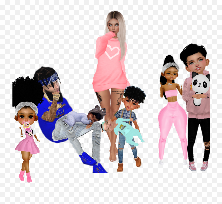 Imvu Step Mom With Her Kids Sticker By Kash - Money Fun Emoji,How To Do Emojis On Imvu