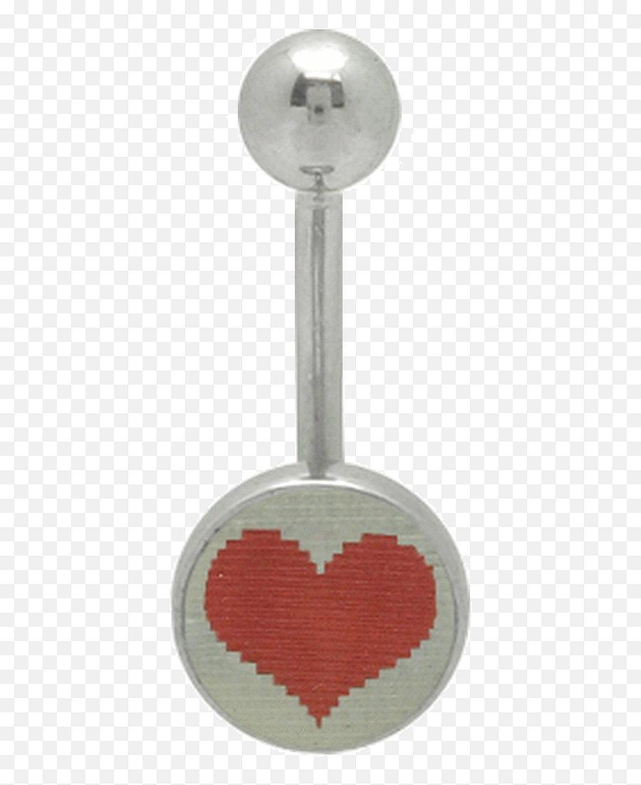 Heart Broken Heart Hologram Logo 14g Belly Ring - Solid Emoji,What Is Movember Emoticon