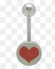 Heart Broken Heart Hologram Logo 14g Belly Ring - Solid Emoji,What Is Movember Emoticon