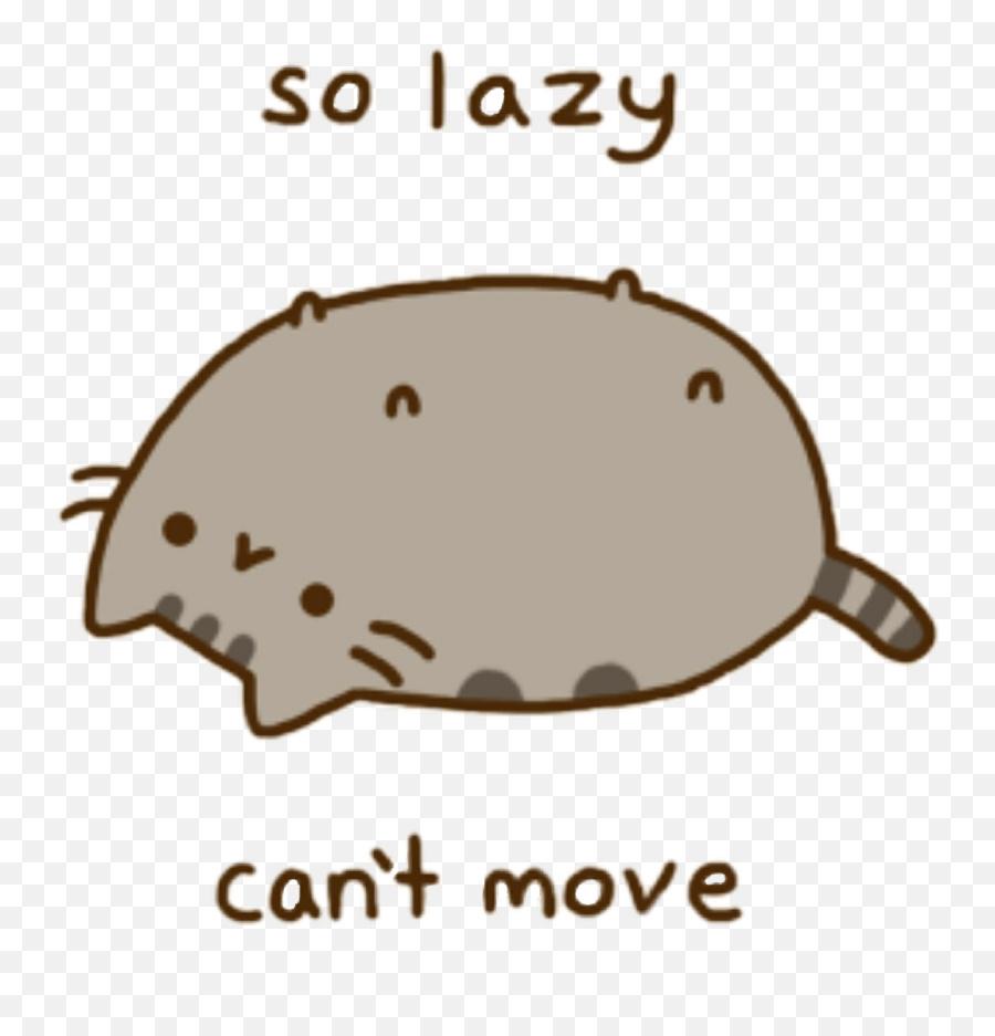 Big Pusheen Cat - Shefalitayal So Lazy Can T Move Emoji,Pusheen Emoticons For Android