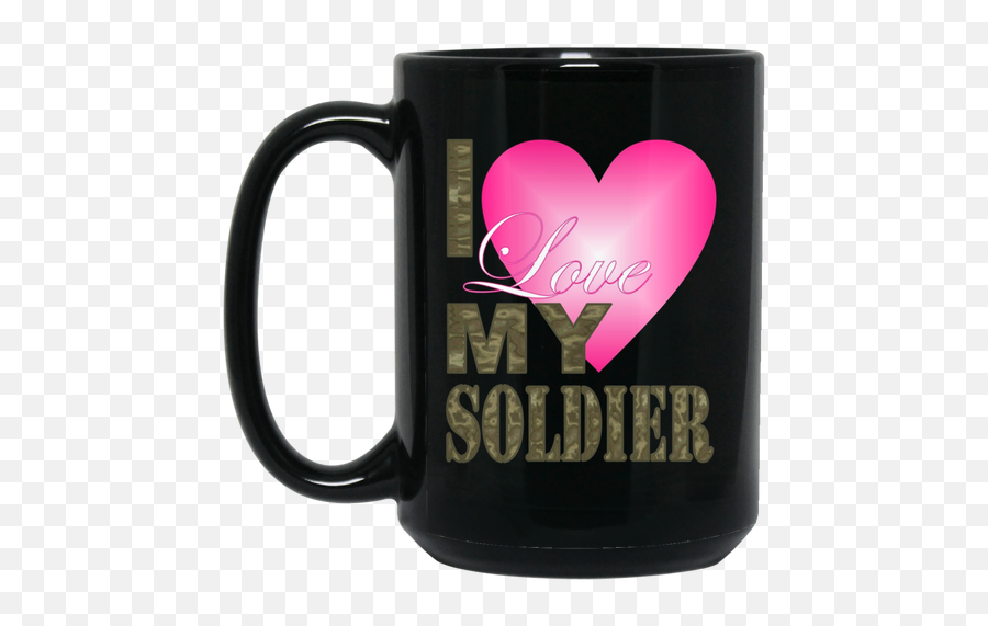 For Fun Valentines Day Pink Heart Camo - Magic Mug Emoji,Soldier Love Emoticon