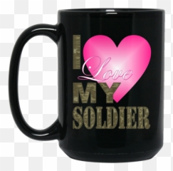 For Fun Valentines Day Pink Heart Camo - Magic Mug Emoji,Soldier Love Emoticon