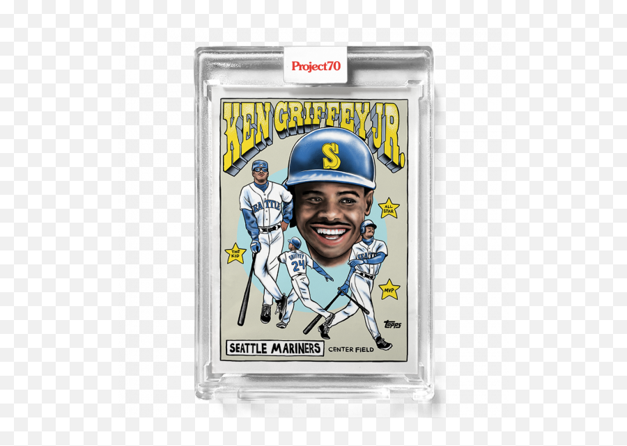 Topps Project 70 Cards Artwork Emoji,1995 Emotion Ken Griffey