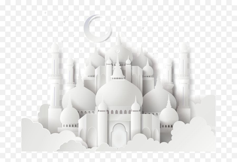 Download Ahmed Sultan Mosque - White Mosque Vector Png Emoji,Fb Emoticons Masjid