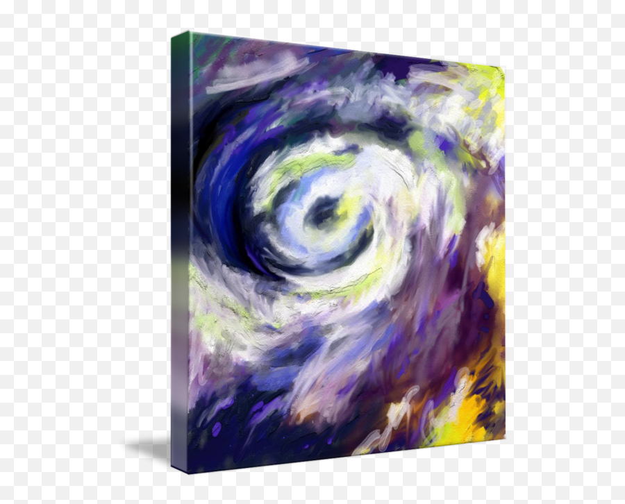 Abstract Storm Hurricane Clouds - Abstract Hurricane Art Emoji,Purple And Blue Clouds Of Emotions