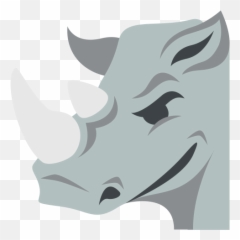 Rhinoceros Emoji High Definition Big Picture And Unicode - Rhino Emojis,Horn Emoji