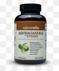 Ashwagandha For Stress With Organic Ksm - 66 Extract Naturewise Emoji,Emoticons Stressless