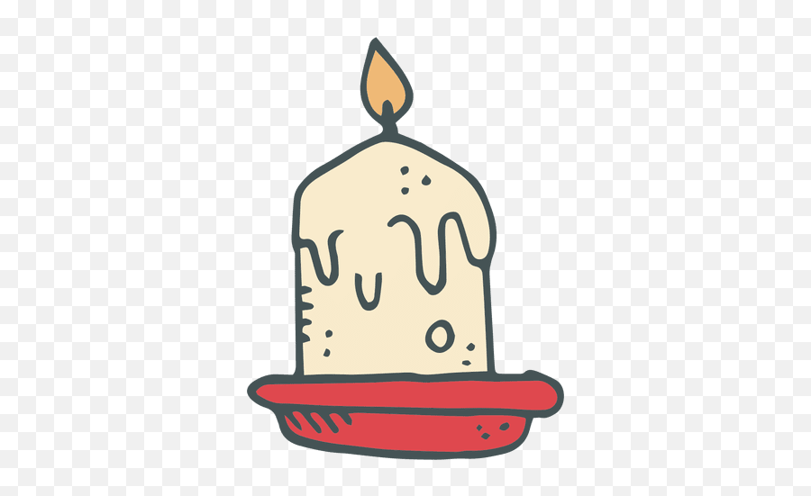 Candle Hand Drawn Cartoon Icon 6 Transparent Png U0026 Svg Emoji,6 Finger Hand Emoji