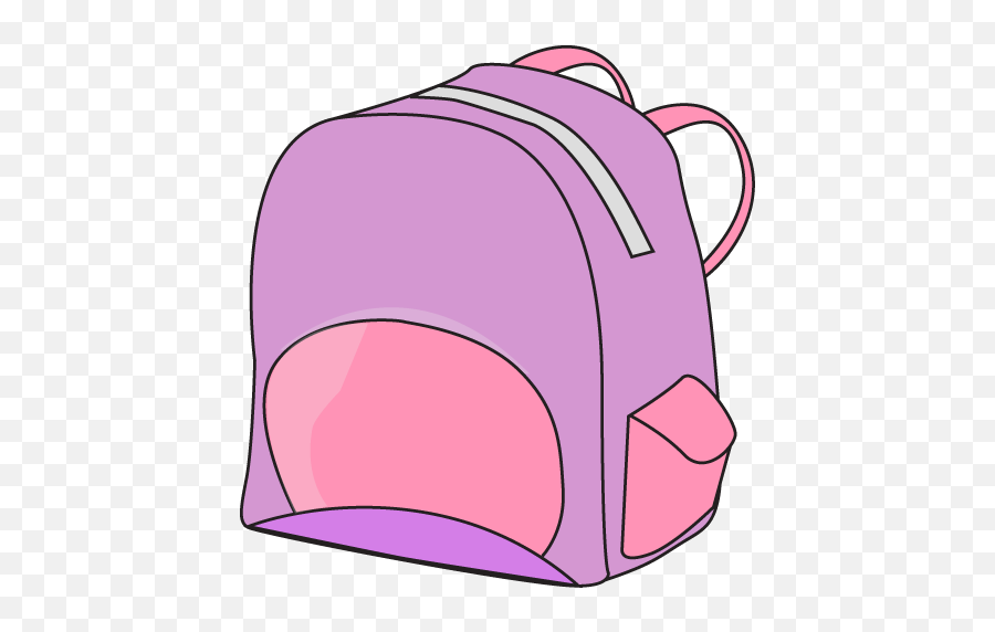 Red Backpack Clipart - Clip Art Library Emoji,School Emojis Backpacks For Girls