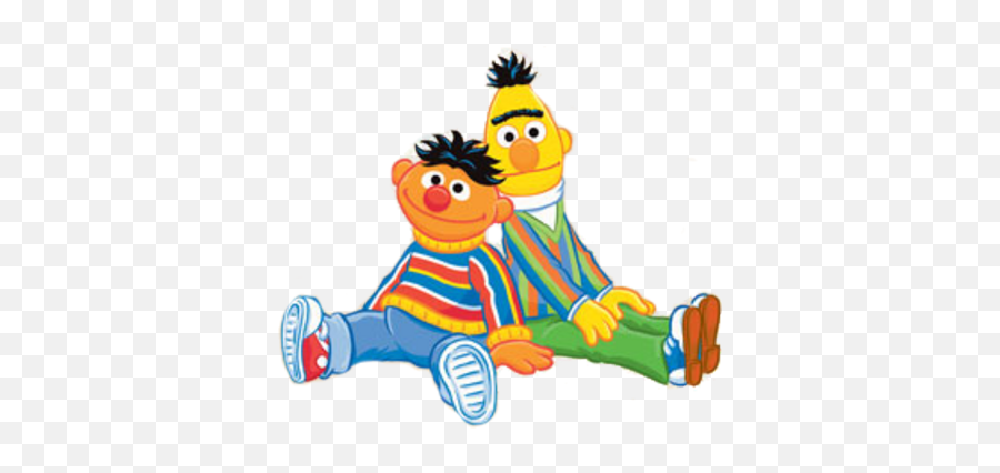 Bert Ernie - Ernie And Bert Sesame Street Clipart Emoji,Oscar The Grouch Emoji