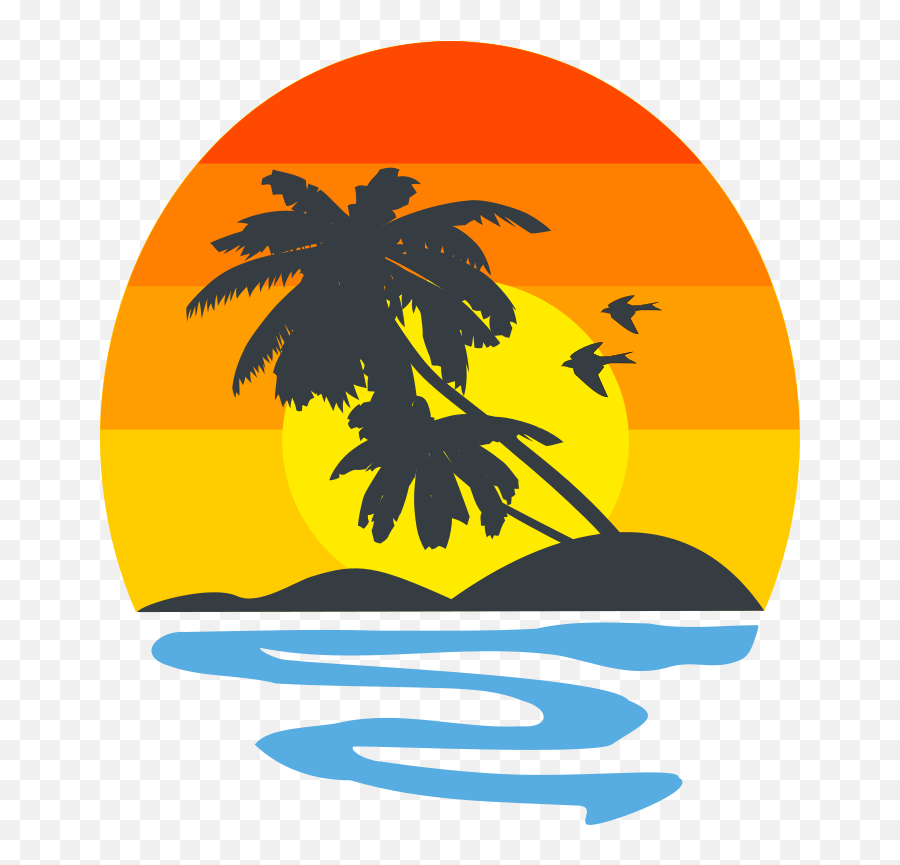 Openclipart - Clipping Culture Emoji,Palm Tree Beach Emoji