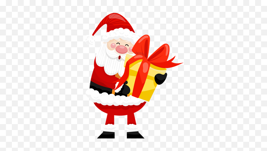 Premium Santa Claus Standing Behind Christmas Gifts 3d Emoji,Is There A Santa Claus Emoji?