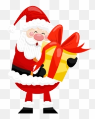 Premium Santa Claus Standing Behind Christmas Gifts 3d Emoji,Is There A Santa Claus Emoji?