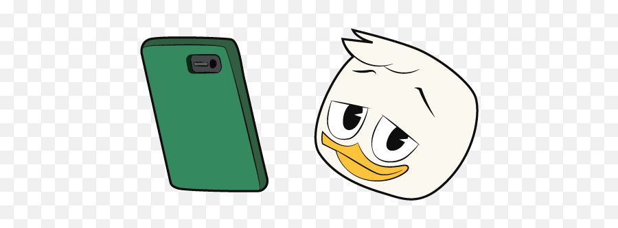 Ducktales Louie Duck And Phone Cursor U2013 Custom Cursor - Ducktales Louie Emoji,Emoticons A Telecharger