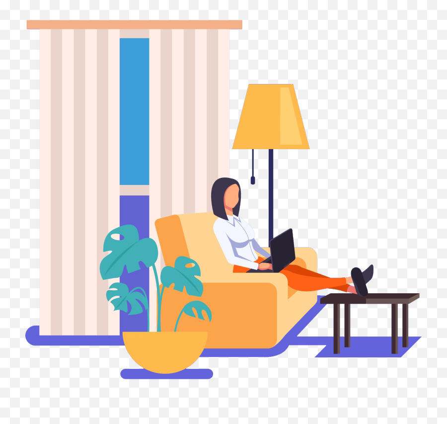 Cartoon Home Worker Woman Clipart - Full Size Clipart Woman Going Home Clipart Emoji,Hard Worker Emoji