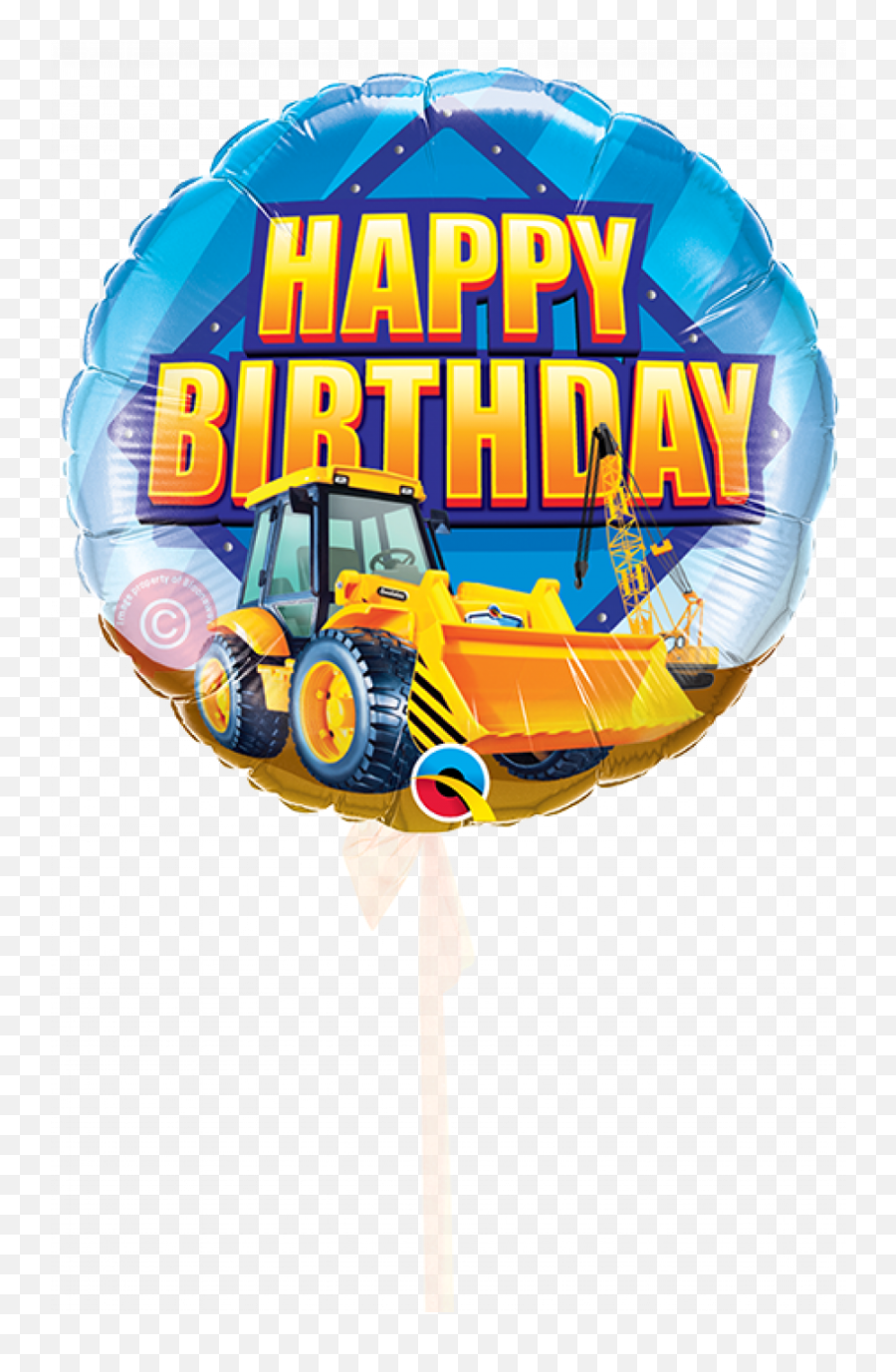 Happy Birthday Construction Zone - Globos De Excavadora Emoji,Construction Emojis