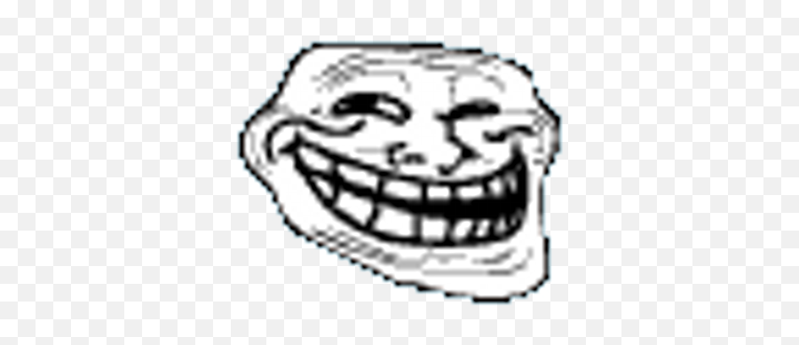 Low Quality Troll Face Emoji,4chan Emoticon
