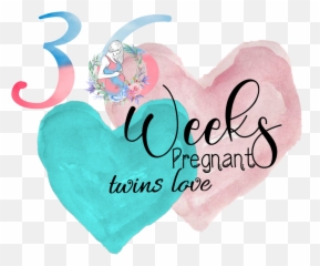 36 36weeks 36weekspregnancy Sticker - Girly Emoji,Twin Heart Emoji