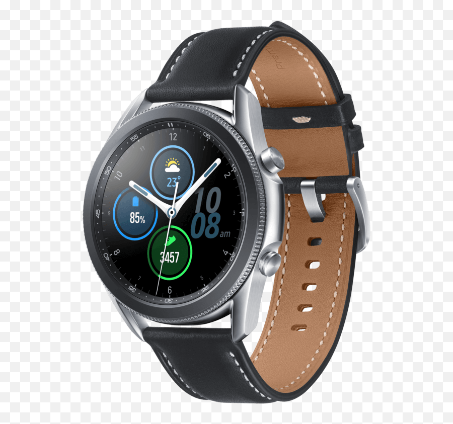 Samsung Galaxy Watch 3 45mm Lte - Samsung Galaxy Watch 3 Silver 45mm Review Emoji,Lg Leon Lte Emojis