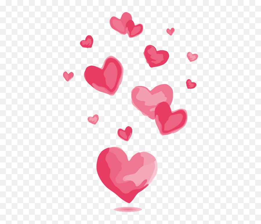 Clipart Hearts Watercolor Clipart Hearts Watercolor - Vector Love Icon Png Emoji,Pink Love Heart Emoji