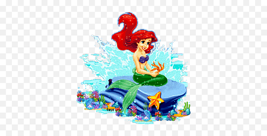 A Pequena Sereia 5 - Cia Dos Gifs Gifs Animados De Ariel Emoji,Imagenes De Emoticon Mugsy Gif