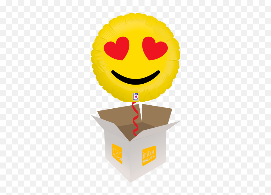 Emoji Helium Balloons Delivered In The Uk By Interballoon - Happy Birthday Heart Emoji,Smiling Emoji