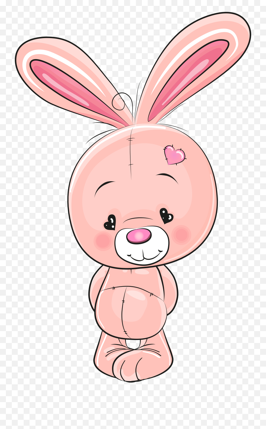 Clipart Rabbit Clip Art Clipart Rabbit - Pink Bunny Png Transparent Emoji,Bunny Emoji Ideas