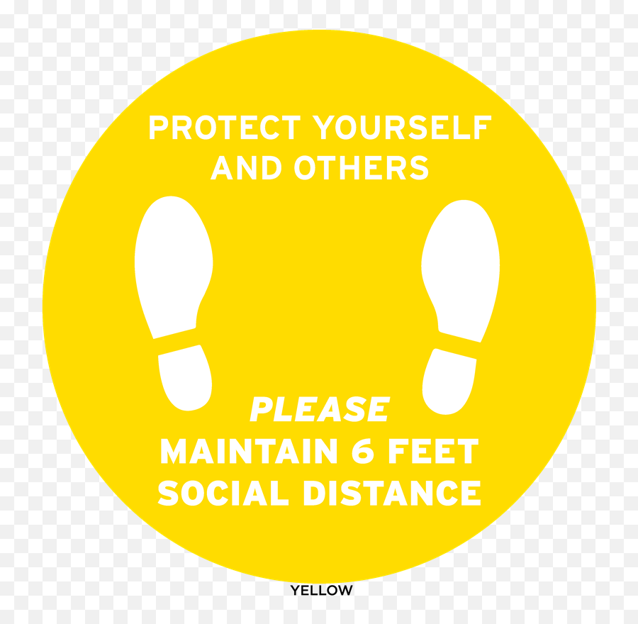 11 Social Distancing Floor Decal - Sd003 Ace Graphics Emoji,Sd Emoticon