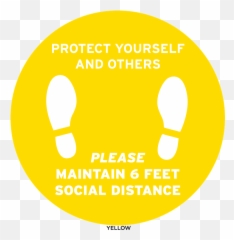 11 Social Distancing Floor Decal - Sd003 Ace Graphics Emoji,Sd Emoticon