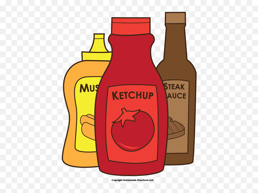 Clipart Ketchup Bottle Huge Freebie - Bbq Food Clip Art Emoji,Ketchup Emoji