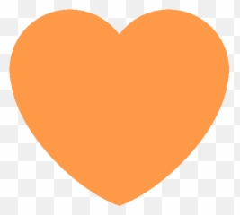 Orangeheart - Discord Emoji Transparent Background Orange Heart,Pastel Emojis